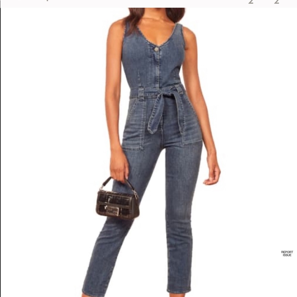 NWT Reformation Jeans Minka Jumpsuit